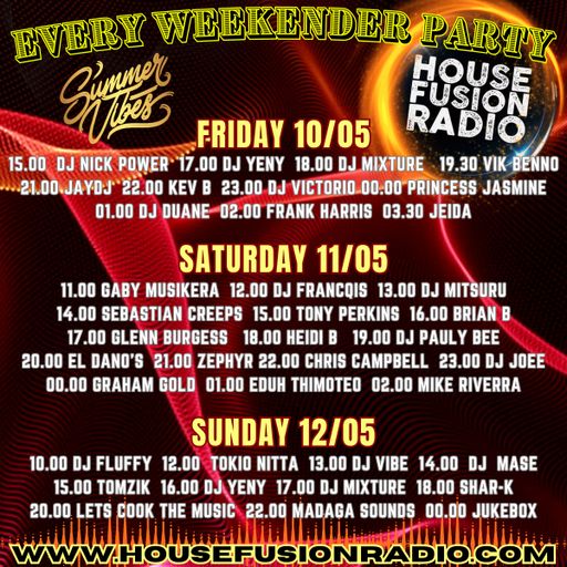 House Fusion Radio Guest Mix on Saturday May 11th, '24