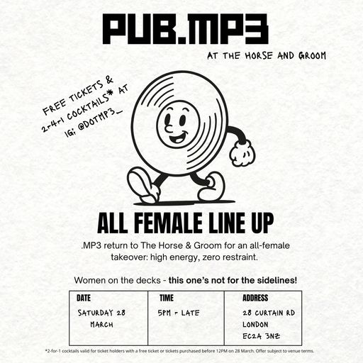 PUB.MP3/ teaser mix live at Ministry / Horse and Groom / 28/3