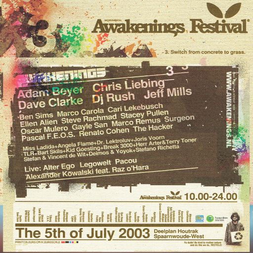 Marco Carola at Awakenings Festival (Amsterdam-NL) - 5 July 2003