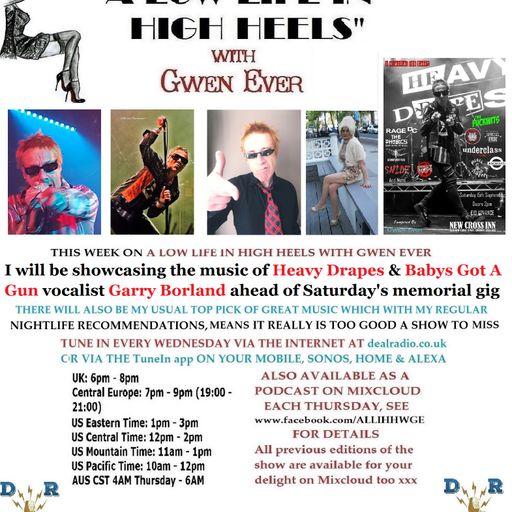 A LOW LIFE IN HIGH HEELS WITH GWEN EVER RADIO SHOW 12TH SEPTEMBER 2018 EDITION
