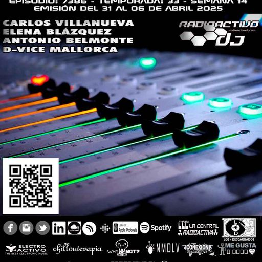 Radioactivo DJ 14-2025 Carlos Villanueva, Elena Blázquez, Antonio Belmonte & D-Vice Mallorca