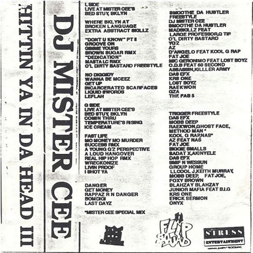 DJ Mister Cee - Hittin Ya In Da Head III (1995)
