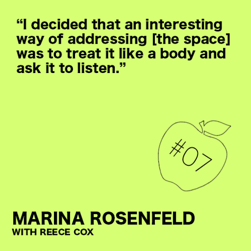 Info Unltd with Marina Rosenfeld & Reece Cox 04.11.192019