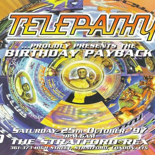Brockie B2B SL w/ Shabba, Navi, Hyper D Trigga, Bass -  Telepathy 'Birthday Payback - Rex - 25.10.97