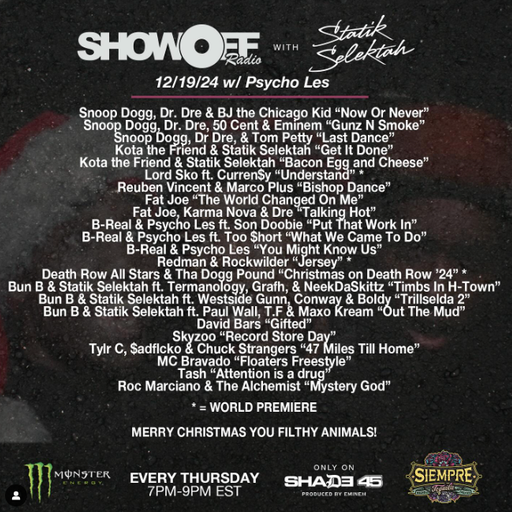 DJ Statik Selektah - Showoff Radio (SXM Shade45) - 2024.12.19
