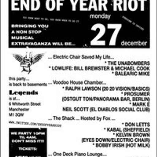 Balearic Mike - Electrik Rioting - (almost) Live @ The End Of Year Riot 27/12/2010 - part 1