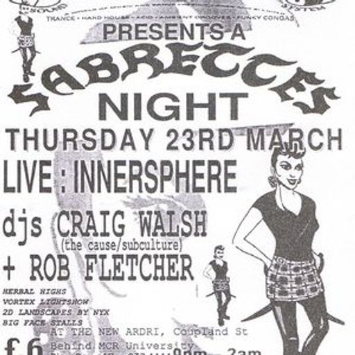 Craig Walsh at "Sabrettes Night" @ Herbal Tea Party (Manchester - UK) - 23 March 1995
