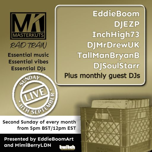MasterKuts 1st Edition presented by MimiberryLdn & EddieBoomArt - 11th Sept 2022 Rare Groove Boogie
