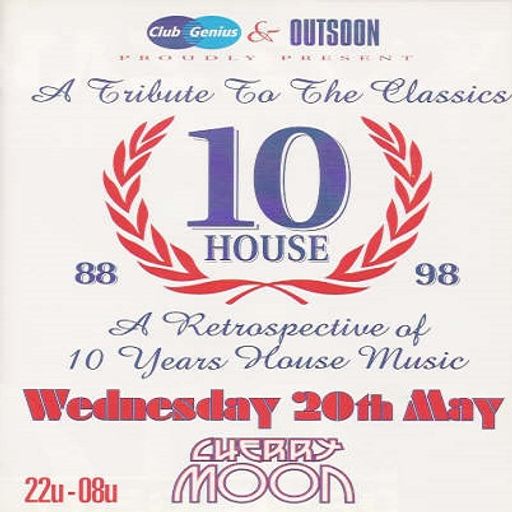 Olivier Gosseries at "10 Years House Music" @ Cherry Moon (Lokeren-Belgium) - 20 May 1998