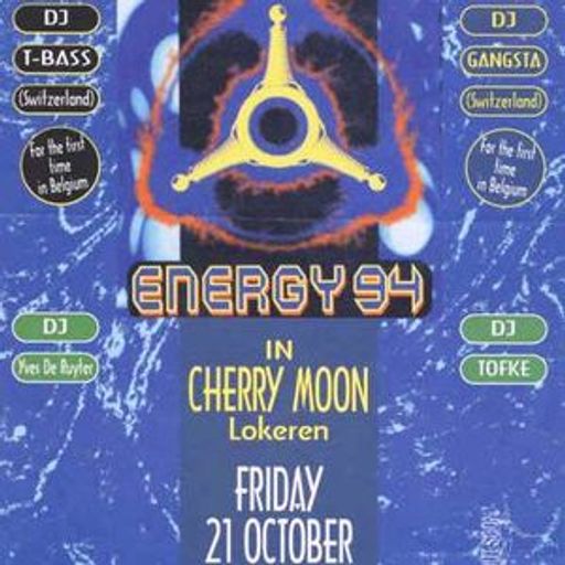 DJ Gangsta & T-Bass at "Energy 94" @ Cherry Moon (Lokeren - Belgium) - 21 October 1994