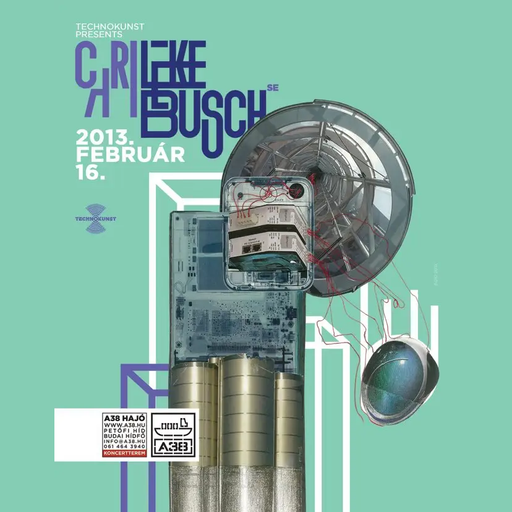 Cari Lekebusch at "Technokunst" @ A38 Hajó (Budapest - Hungary) - 16 February 2013