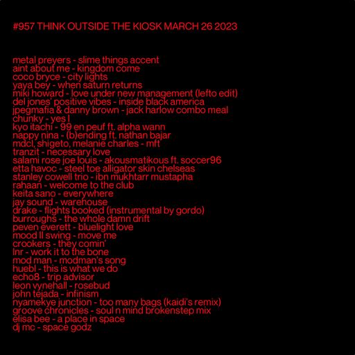 957 NEW LEON VYNEHALL | BURROUGHS | SALAMI ROSE JOE LOUIS | COCO BRYCE | YAYA BEY | JOHN TEJADA