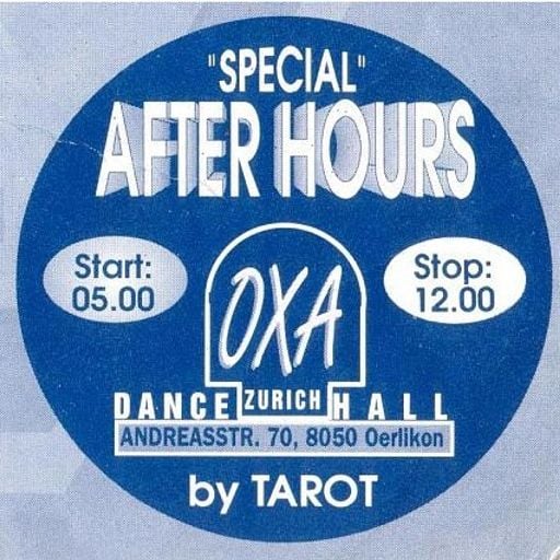 DJ Hell at "Afterhours" @ OXA (Zürich - Switzerland) - 3 April 1993