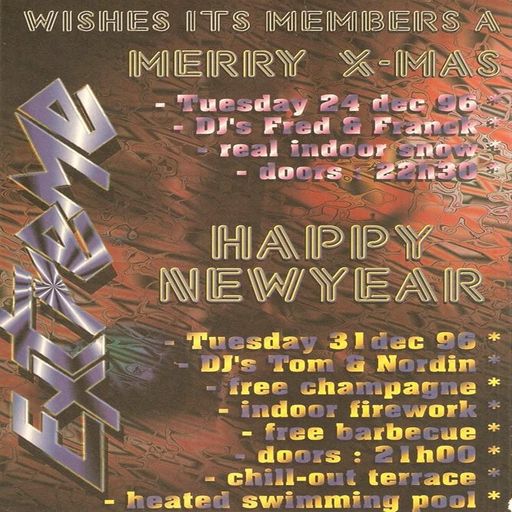 Tom Leclercq & Nordin at "Happy New Year" @ Extreme (Affligem - Belgium) - 31 December 1996