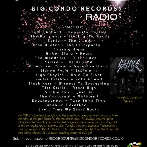 Big Condo Records Radio Show – Skrike (11/03/2026)