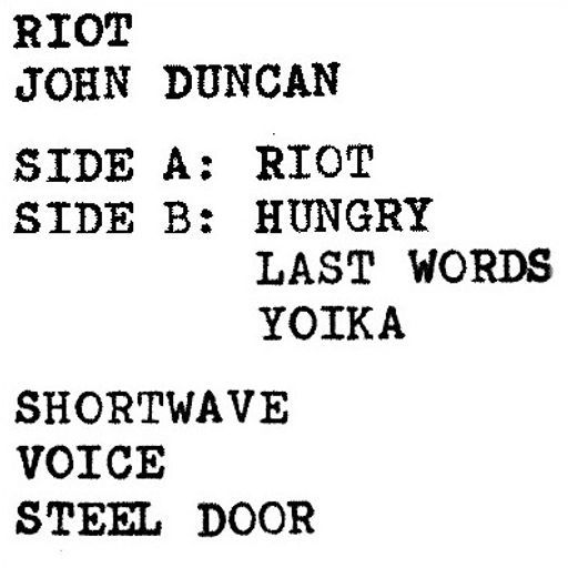 JOHN DUNCAN - "THE THERAPIST" - PART TWO [Psychic Radio, Piracy & Power Electronics]