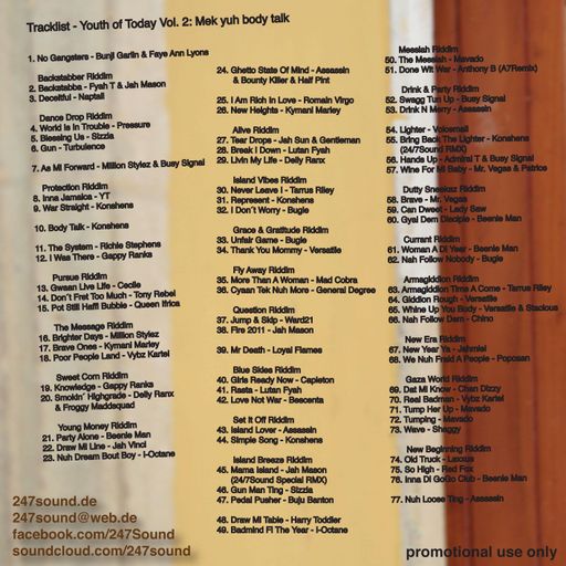 24-7 Sound - Youth Of Today Vol. 2 (Mek Yuh Body Talk)