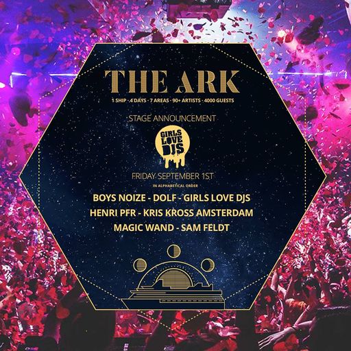 Boys Noize at "Girls Love DJs Stage" @ The Ark Cruise (Marseille > Ibiza) - 1 September 2017