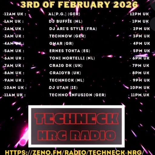 GMar on TECHNO TUESDAY #20 TECHNECK NRG RADIO 03.02.2026