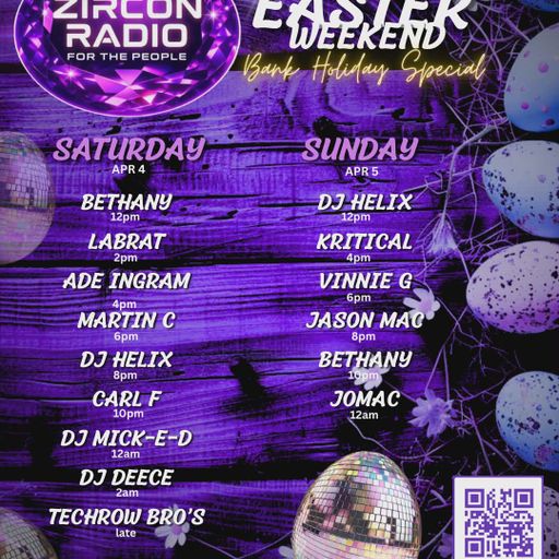 ZirconRadio@Easter Weekend  techno session by helix