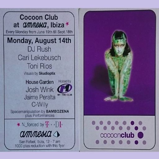 DJ Rush & Toni Rios at "Cocoon Club" @ Amnesia (San Rafael - Ibiza) - 14 August 2000