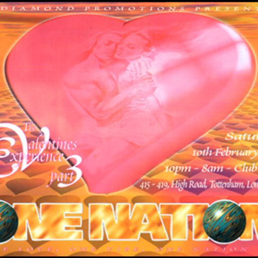 Randall w/ Flux/Mickey Finn b2b Darren Jay w/ Hyper D - One Nation 'Valentines' - Club UN - 10.2.96
