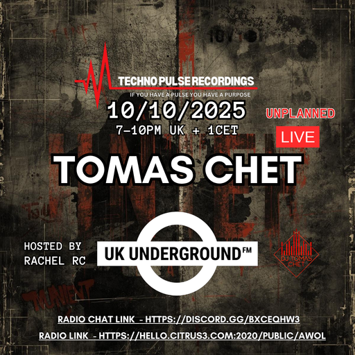 DJ Tomas Chet - UK Underground FM Unplanned LIVE mix 2025.10.10