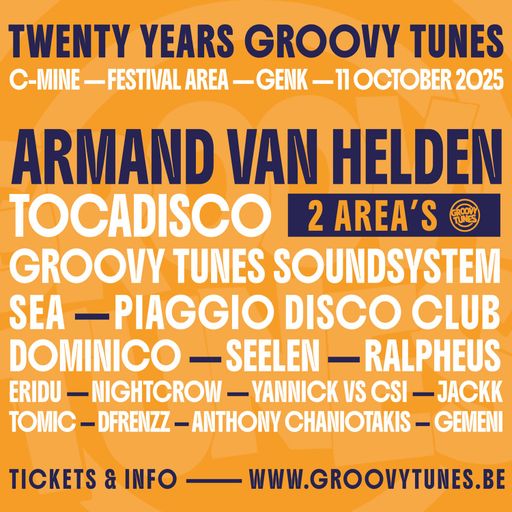 Armand Van Helden at "20 Years Groovy Tunes" @ C-Mine (Genk-Belgium) - 11 October 2025