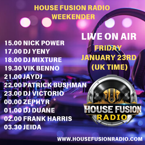 House Fusion Radio "Midnight Vibes #70" Friday, Jan. 23rd, '26
