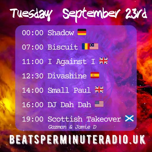 BPM Radio, Tuesday Choons, vol 44 23/09/25