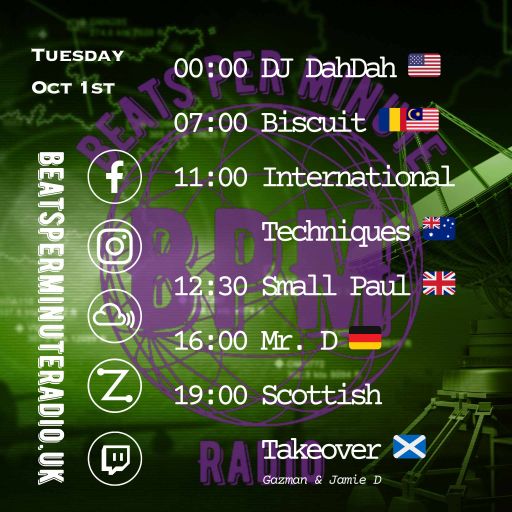 Biscuit-Tuesday Drum and Bass Crunch-Live on Beats Per Minute Radio 1.10.2024