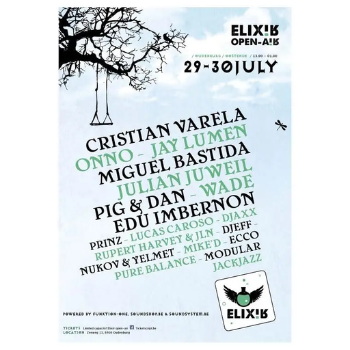 Cristian Varela at Elixir Open Air Festival (Oostende - Belgium) - 29 July 2017