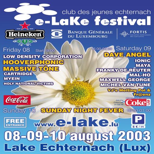 Dave Angel at E-Lake Open Air festival (Echternach-Luxemburg) - 9 August 2003