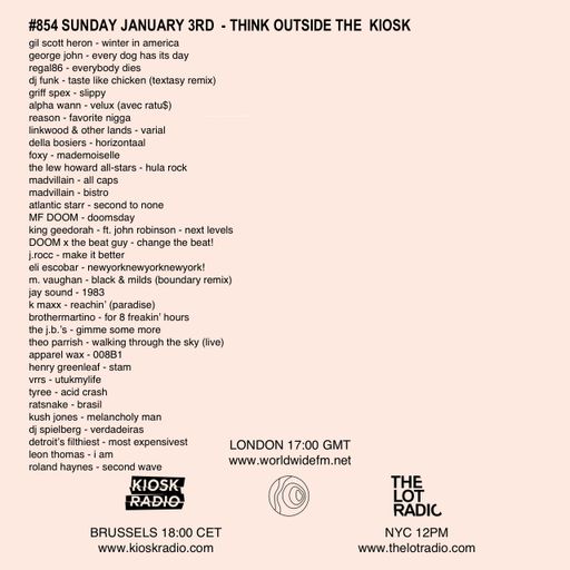 #854 NEW KUSH JONES | DJ SPIELBERG | ALPHA WANN | GRIFF SPEX | REGAL86 | LINKWOOD | J.ROCC