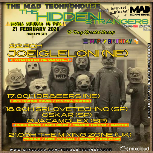 B3B OSKAR_SRLOVETECHNO_GUACAMOLEX  HIDDEN STRANGERS JOEIGLELONI B-DAY 2.0