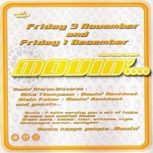 Mike Thompson & Alain Faber at "Movin..." @ Cherry Moon (Lokeren - Belgium) - 3 November 2000