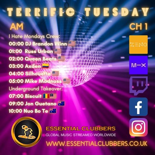 Biscuit- Underground Takeover Tuesday- Drum and Bass- Live on Essential Clubbers Radio 9.08.2022