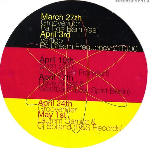 Laurent Garnier at The Orbit (Leeds - UK) - 1 May 1993