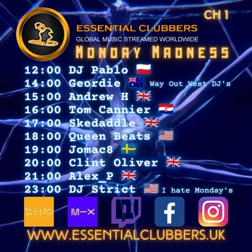 Tom Cannier - Essential Clubbers Radio - Monday Madness - 050623