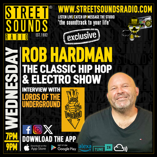 The Classic Hip Hop & Electro Show with Rob Hardman on Street Sounds Radio 1900-2100 14/01/2026