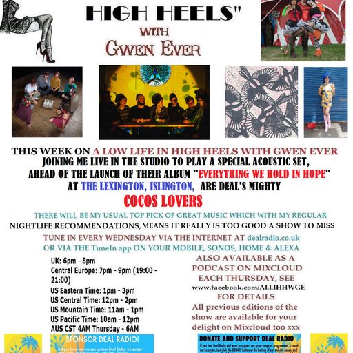 A LOW LIFE IN HIGH HEELS WITH GWEN EVER RADIO SHOW 6TH NOVEMBER 2019 EDITION