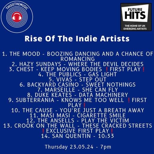 Rise of the Indie Artists 23.05.2024
