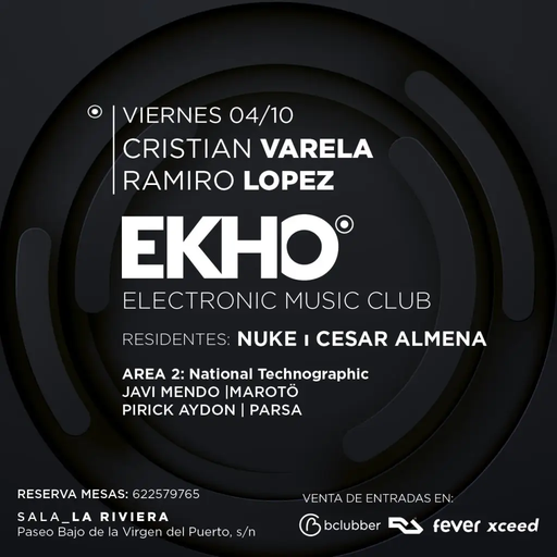 Cristian Varela at EKHO Club (Madrid-Spain) - 4 October 2019