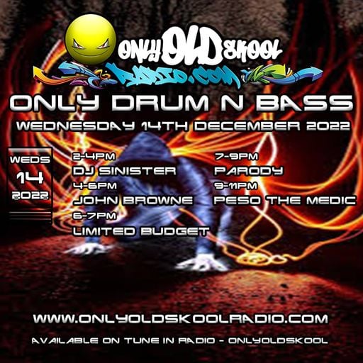 Dj-Sinister - Live on Only Old Skool Radio - 14-12-2022