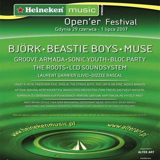 Laurent Garnier LIVE at Open'er Festival (Gdynia-Poland) - 29 June 2007