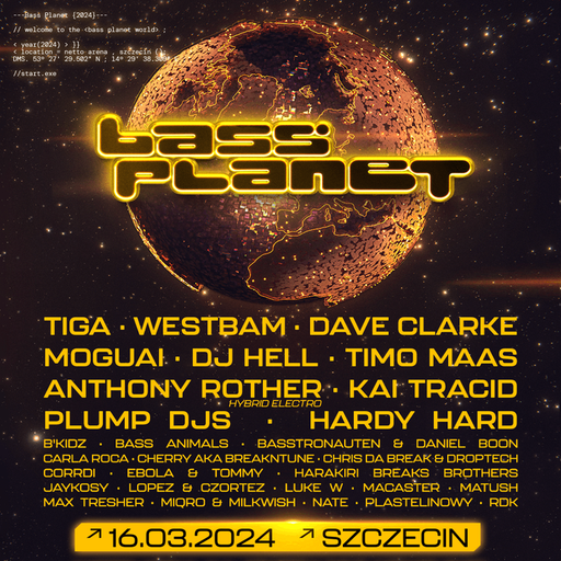 Westbam at "Bass Planet" @ Netto Arena (Szczecinie-Poland) - 16 March 2024
