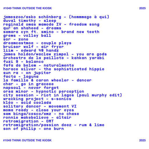 #1050 NEW ERYKAH BADU / TORTOISE / O'FLYNN / SURUSINGHE / CORTO.ALTO / J.ALBERT / PUGILIST