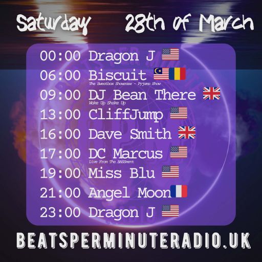 Biscuit-Saturday Pajama Show- Live on Beats Per Minute Radio 28.3.2026