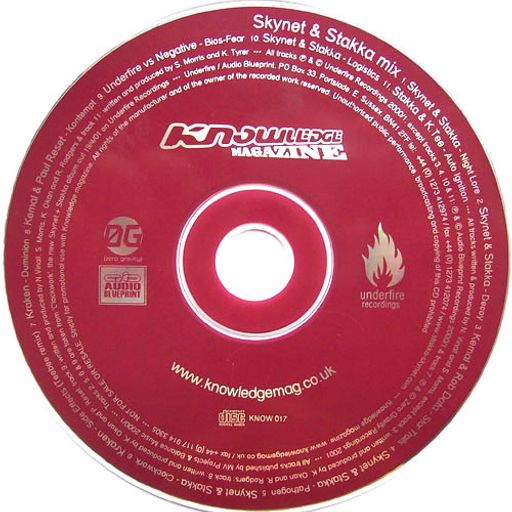 Knowledge mag issue 37 cover CD - Stakka & Skynet