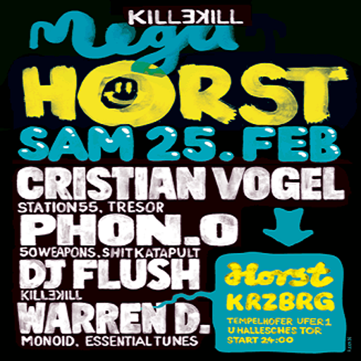 Cristian Vogel at "Killekill Megahorst" @ Horst Krzbrg (Berlin - Germany) - 12 February 2012